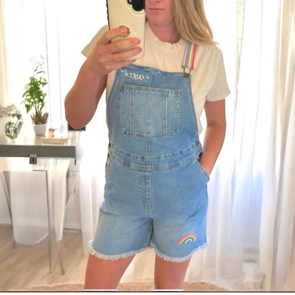 Pride Denim Overalls Target Queen Rainbow Size Small